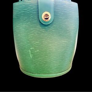 Louis Vuitton Vintage Green Epi Leather Bucket Bag